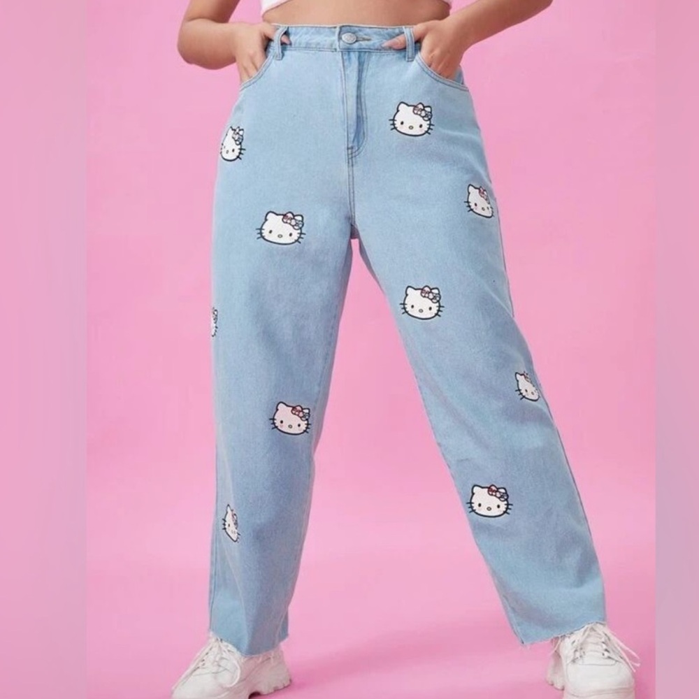 SHEIN + Hello Kitty Mom jeans 2XL